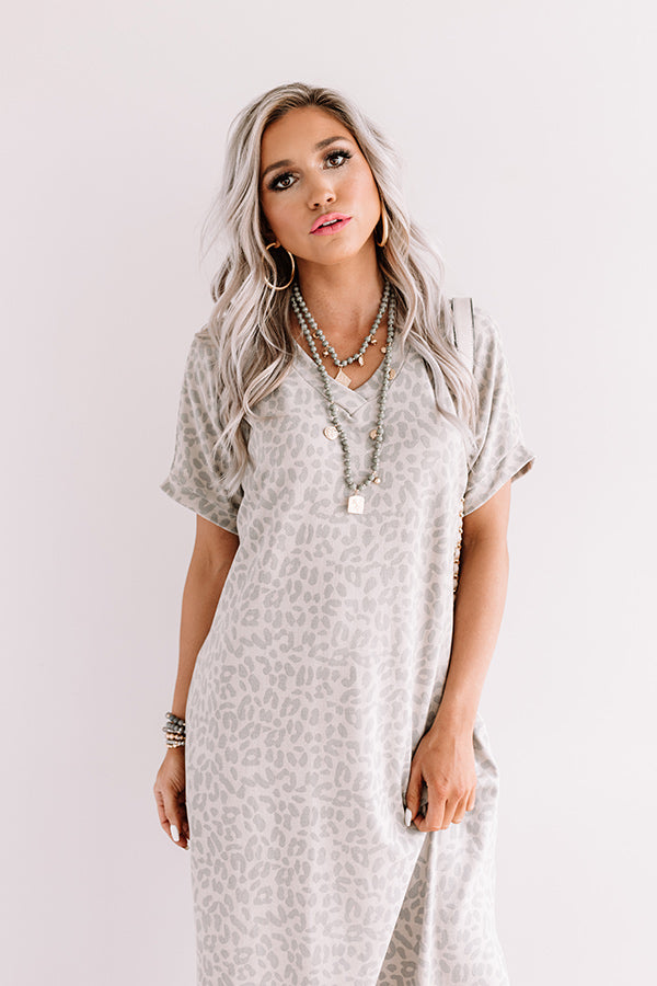 Heart Of The City Leopard Maxi in Taupe Image - 3
