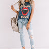 Feelin' Good Distressed Boyfriend Tank In Riverside Image - 1