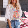 Padre Island Party Embroidered Top Image - 1