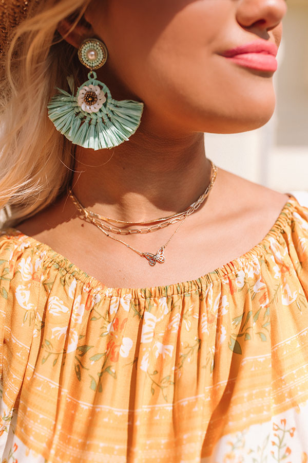 You Make My Heart Flutter Layered Necklace