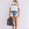 Mama Shift Tee In Grey Image - 1
