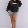 Little Mama Sweatshirt In Black Curves Image - 1