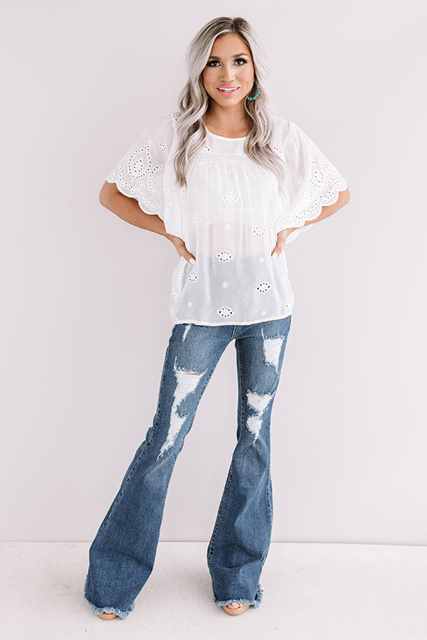 St. Barts Brunch Eyelet Shift Top Image - 1