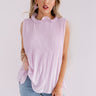 Chic Showstopper Pleated Top In Lavender Image - 1