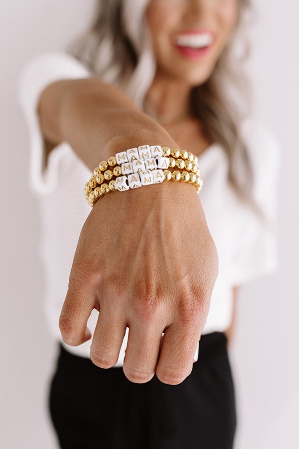 Letter Bead Kendley Mama Bracelet
