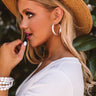 En Vogue Hoop Earrings In Silver Image - 1