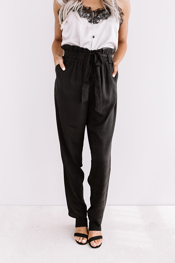 Time To Impress Pants In Black