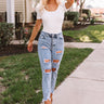 The Ardette High Waist Distressed Skinny Image - 1