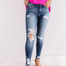 KanCan The Triss Midrise Distressed Skinny Image - 1