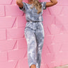 Make It A Mai Tai Tie Dye Jumpsuit In Slate Image - 1