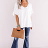 Away On A Jet Plane Shift Top In White Image - 1
