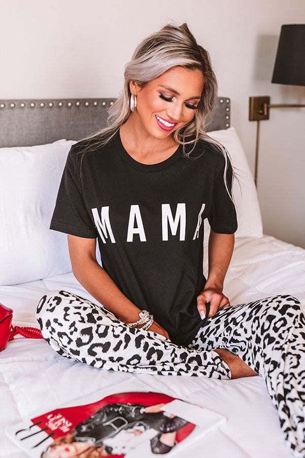 Mama Shift Tee In Black