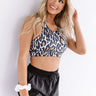Love To Laugh Leopard Sports Bra Image - 1