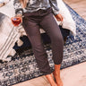 The Abella High Waist Joggers In Charcoal Image - 1