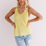 Taking Aim Knit Tank In Yellow Image - 1
