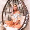 Go Getter Tie Dye Shift Top in Orange Image - 1