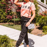 The Nicola High Waist Satin Joggers In Black Image - 1