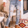 KanCan The Lula Midrise Distressed Ankle Skinny Image - 1