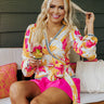 Sangria Summer Wrap Top Image - 1