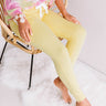 Cozy As They Come Midrise Joggers in Yellow Image - 1
