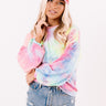 Give It A Swirl Tie Dye Sweatshirt in Violet Image - 1