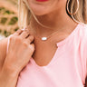 Kendra Scott Elisa Gold Pendant Necklace in White Kyocera Opal Image - 1