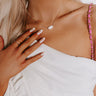 Kendra Scott Elisa Gold Pendant Necklace in White Mother-Of-Pearl Image - 1