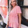 Effortless Enlightenment Babydoll Top In Blooming Dahlia Image - 1