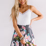 Ticket To Style Lace Trim Tank In White Image - 1