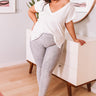 Finding Nirvana High Waist Legging In Grey Curves Image - 1