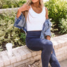 Lounging In Key Largo Ribbed Crop Top in White Image - 1