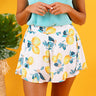 Totally Trending Swing Shorts in Lemon Print Image - 1