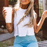 Look At Me Now Crop Top In White Image - 1