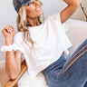 Play For The Keeps Crop Top In White Image - 1