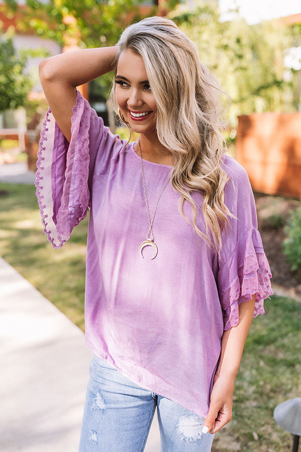 Timeless In Tribeca Shift Top In Lavender Image - 2