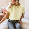Play For The Keeps Crop Top In Yellow Image - 1