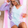 Cozy Sense Tie Dye Hoodie In Pink Image - 1