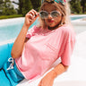 Dance Break Shift Tee In Pink Image - 1