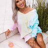 Cozy Sense Tie Dye Hoodie In Yellow Image - 1