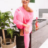 Lounging In Los Angeles Joggers In Hot Pink Image - 1
