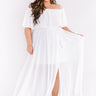 Top Of The Hour Maxi In White Curves Image - 1