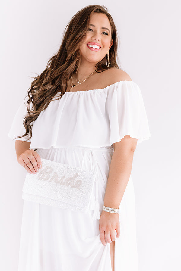 Top Of The Hour Maxi In White Curves Image - 2