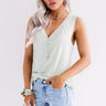 River Valley Henley Top in Sage Image - 1