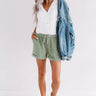 River Valley Henley Top in Ivory Image - 1