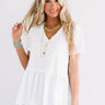 Catalina Crush Shift Top in White Image - 1