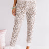 Without A Doubt Leopard Joggers In Brown Image - 1