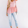 Catalina Crush Shift Top in Blooming Dahlia Image - 1