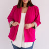 L.A. Fashion Week Blazer in Hot Pink Curves Image - 1