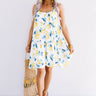 Daiquiris And Daydreams Lemon Print Shift Dress Image - 1