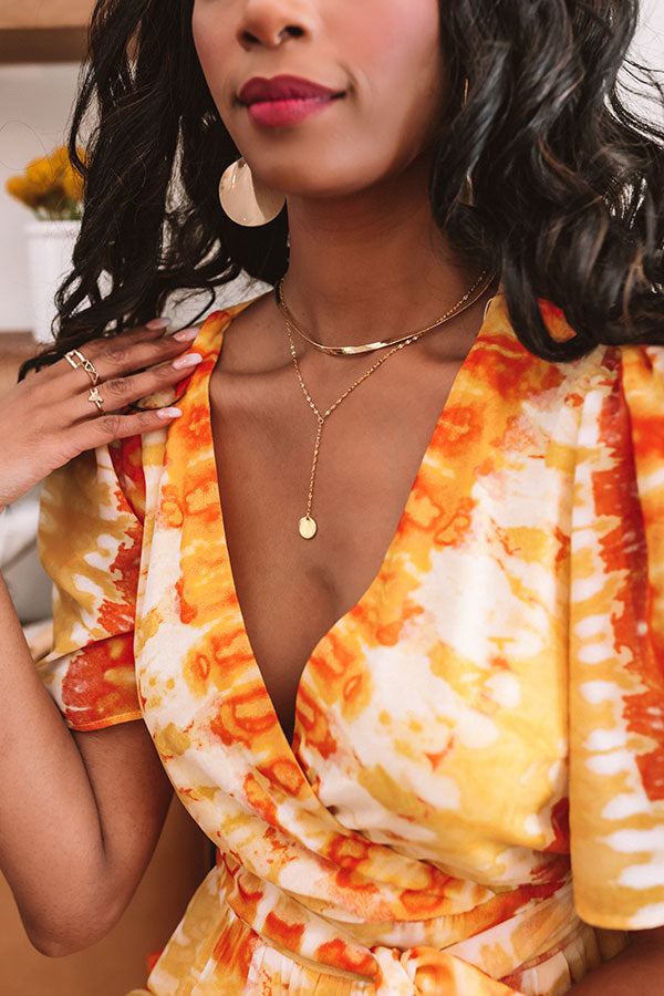 Sense Of Style Herringbone Layered Necklace